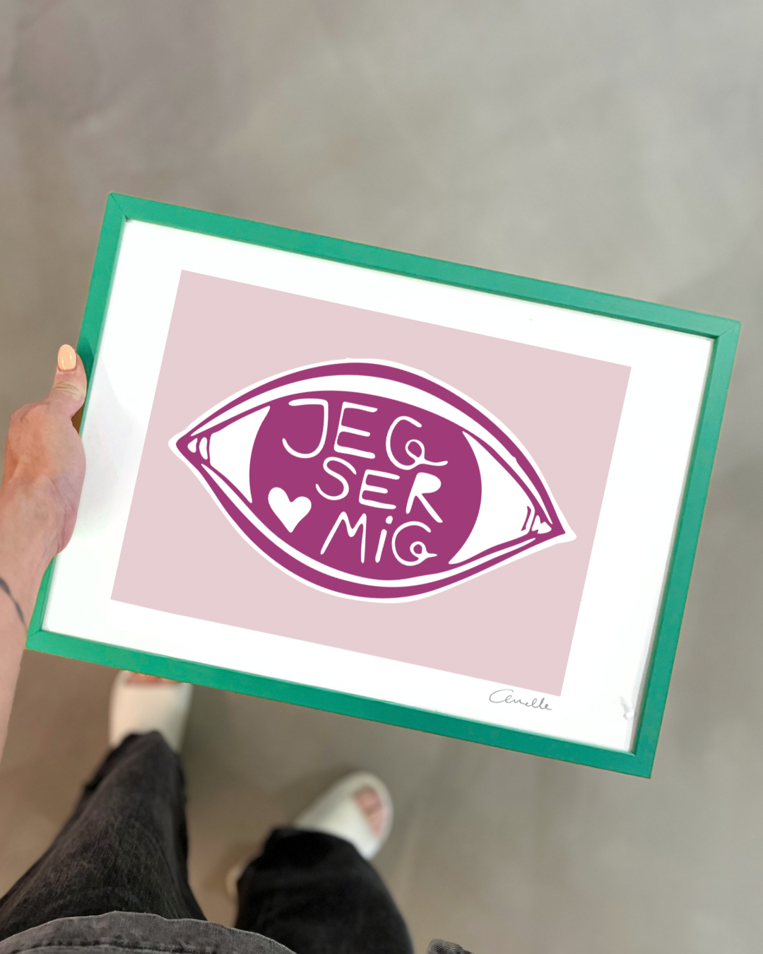 Jeg ser mig - Kunstplakat