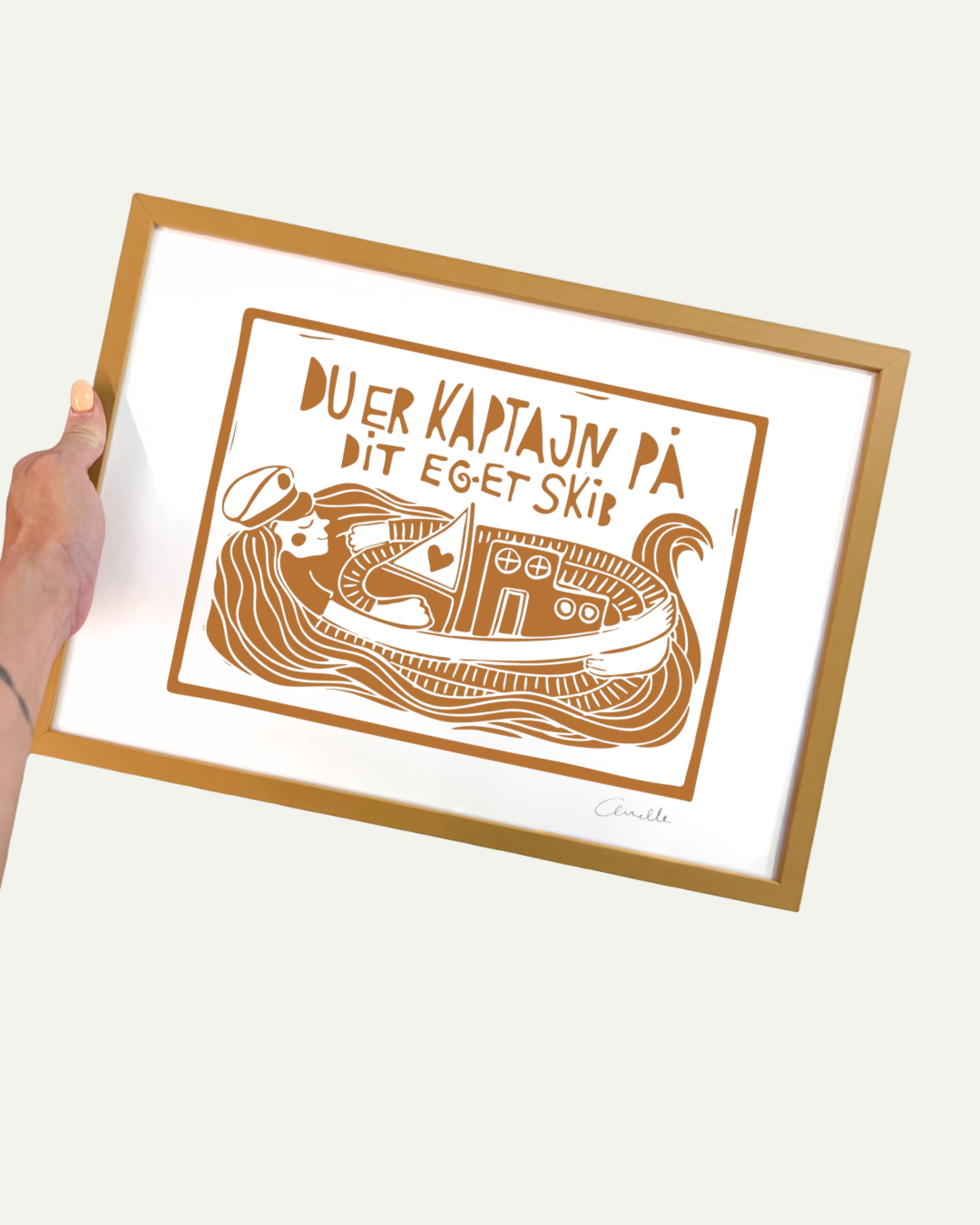 Kaptajn - Kunstplakat