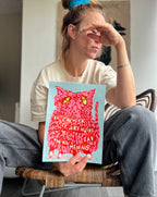 Originalt maleri | Kat no. 1 | Anette Zimmerlund