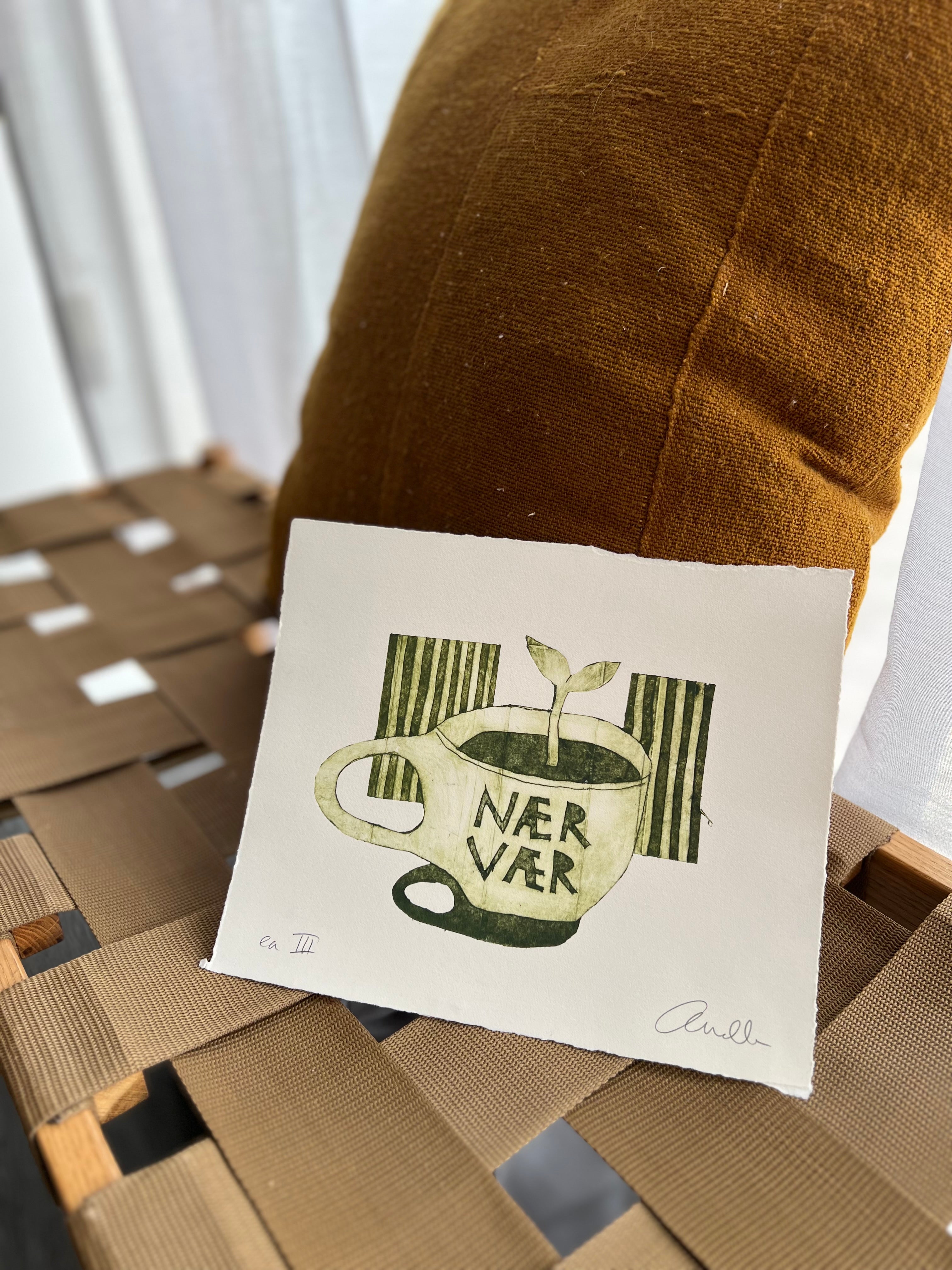 Håndlavet collografi | Nærværskop no. 3 | Anette Zimmerlund