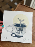 Håndlavet collografi | Nærvær no. 1 | Anette Zimmerlund