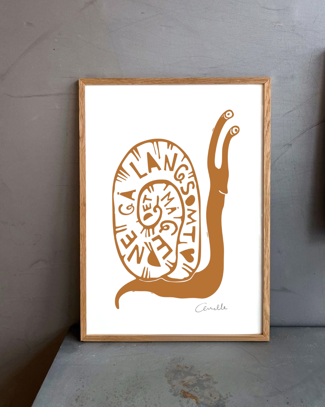 Det må gerne gå langsomt - Kunstplakat