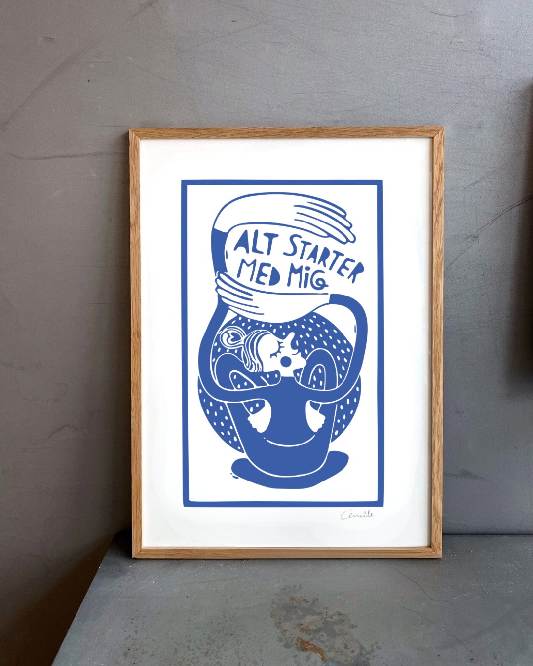 Alt starter med mig - Kunstplakat