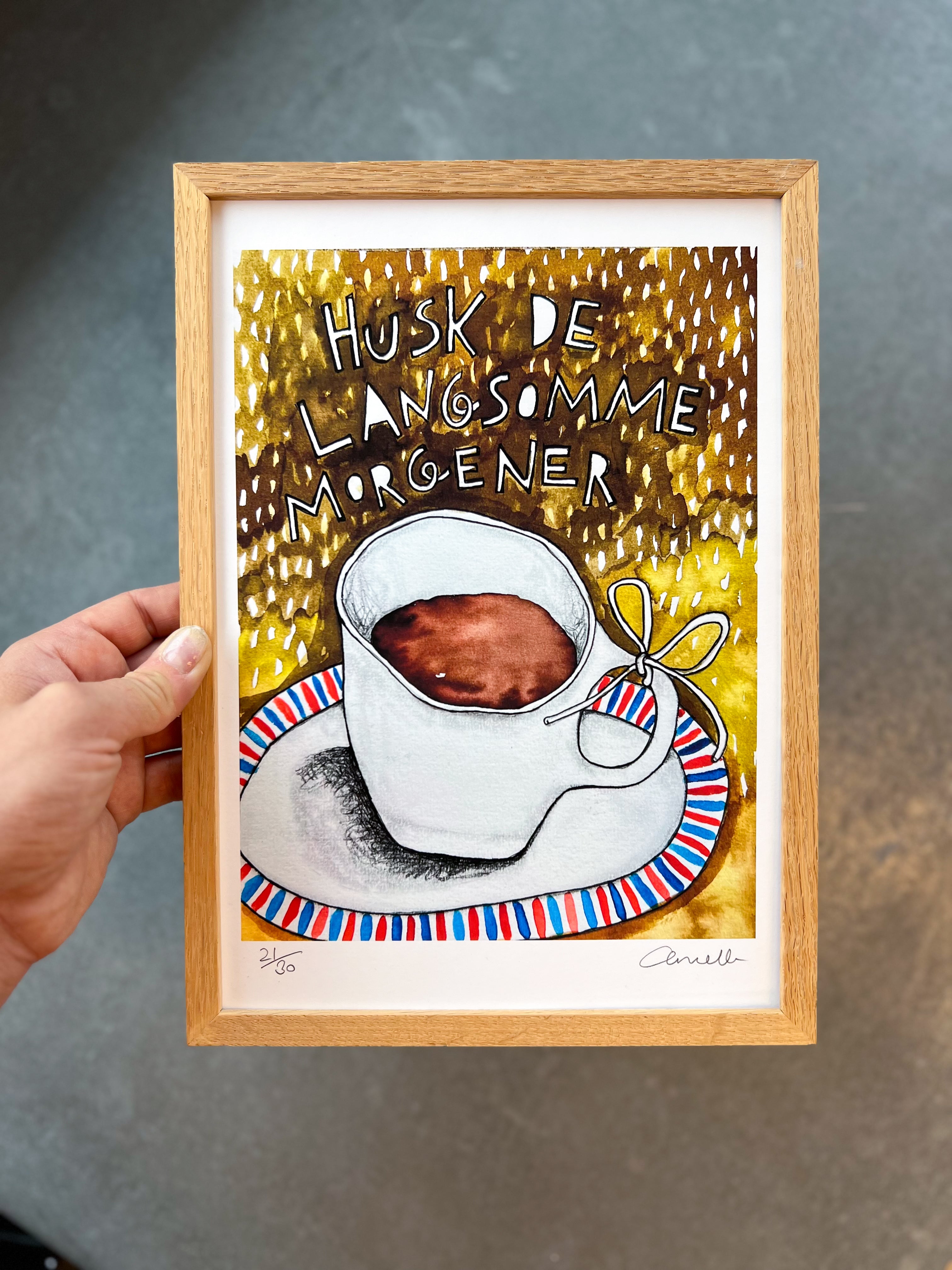 Langsomme morgener - Kunstplakat