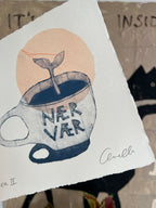 Håndlavet collografi | Nærvær no. 2 | Anette Zimmerlund