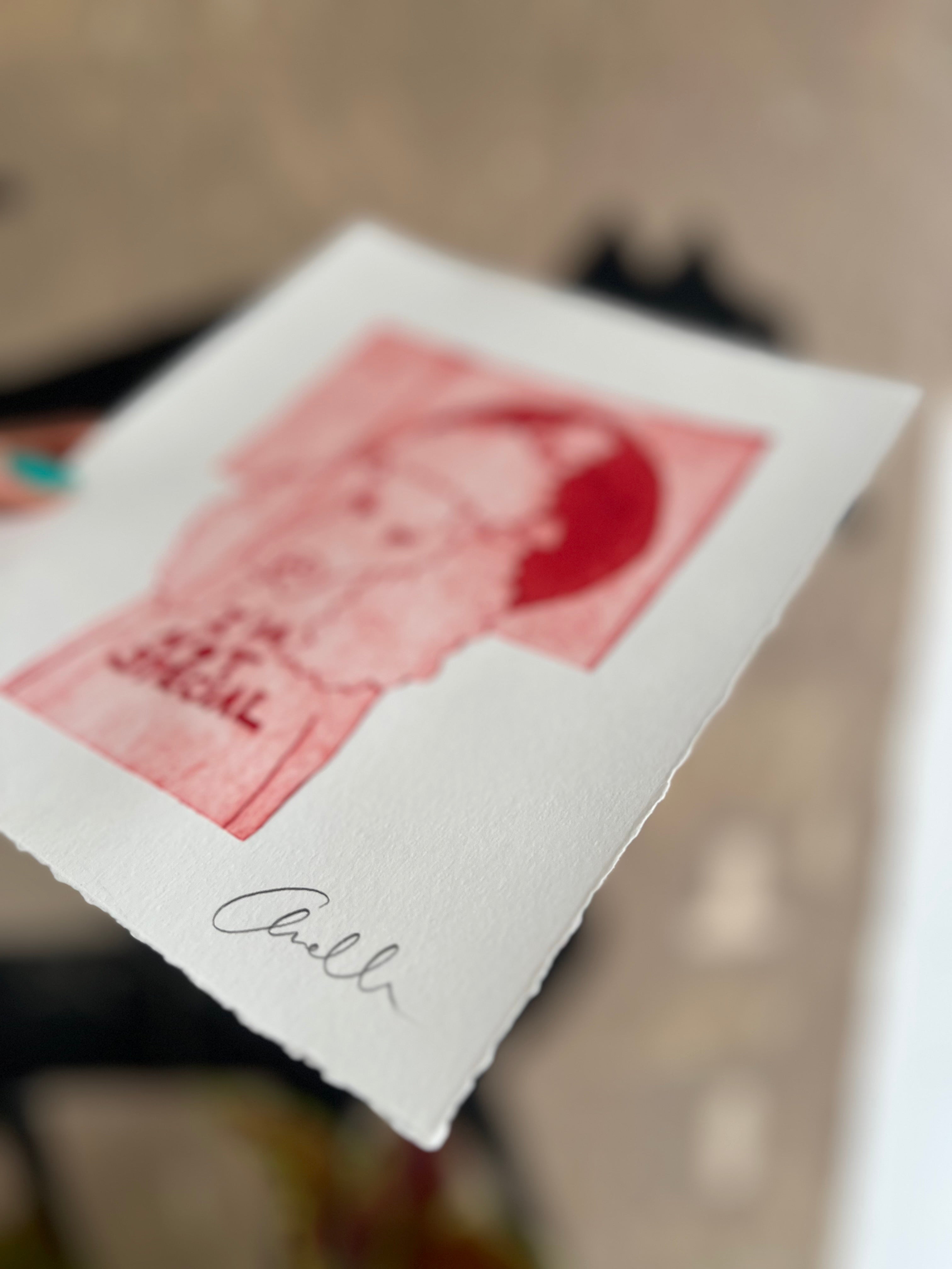 Håndlavet collografi | I'm not special no. 3 | Anette Zimmerlund