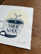 Håndlavet collografi | Nærvær no. 1 | Anette Zimmerlund