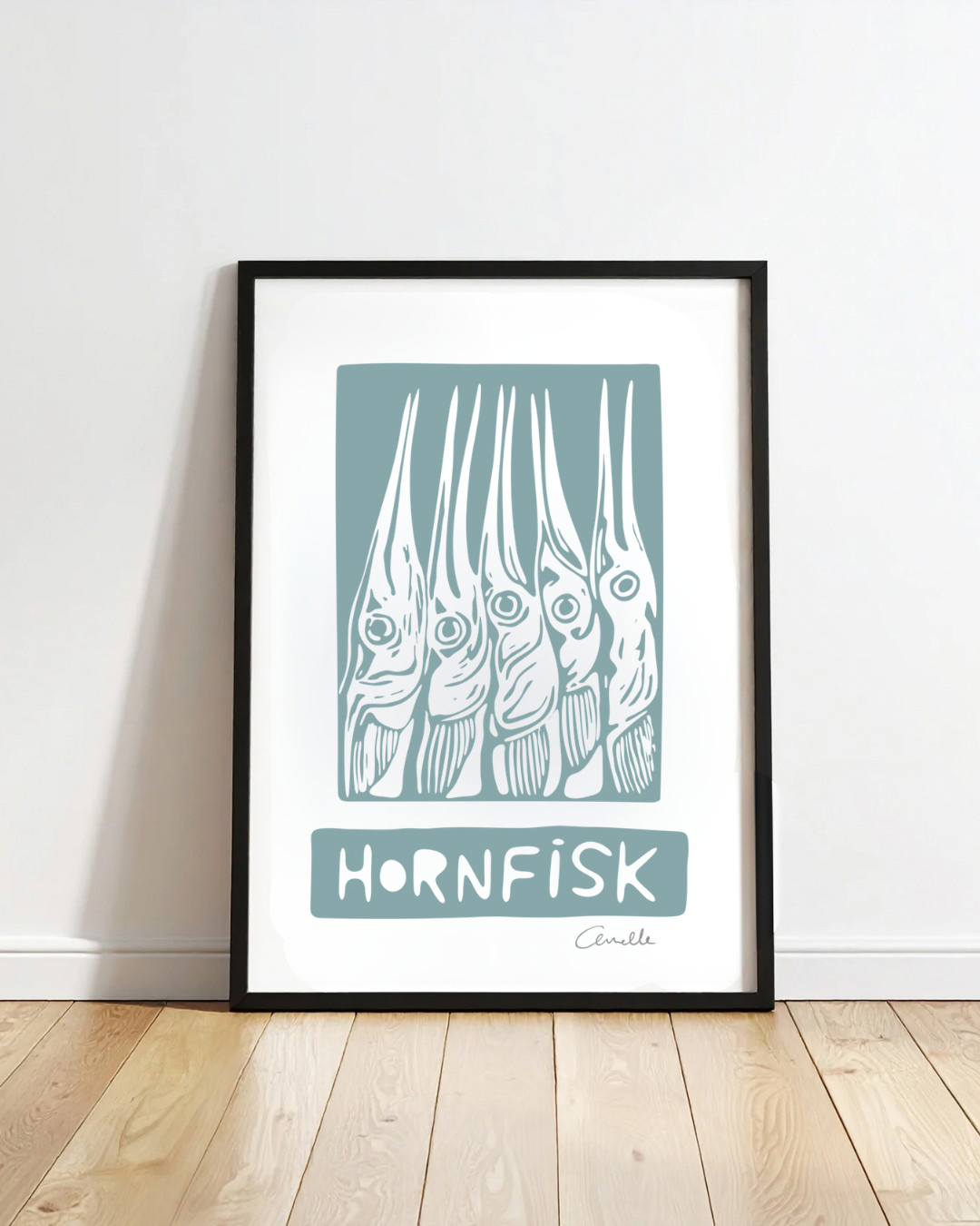 Hornfisk - Kunstplakat
