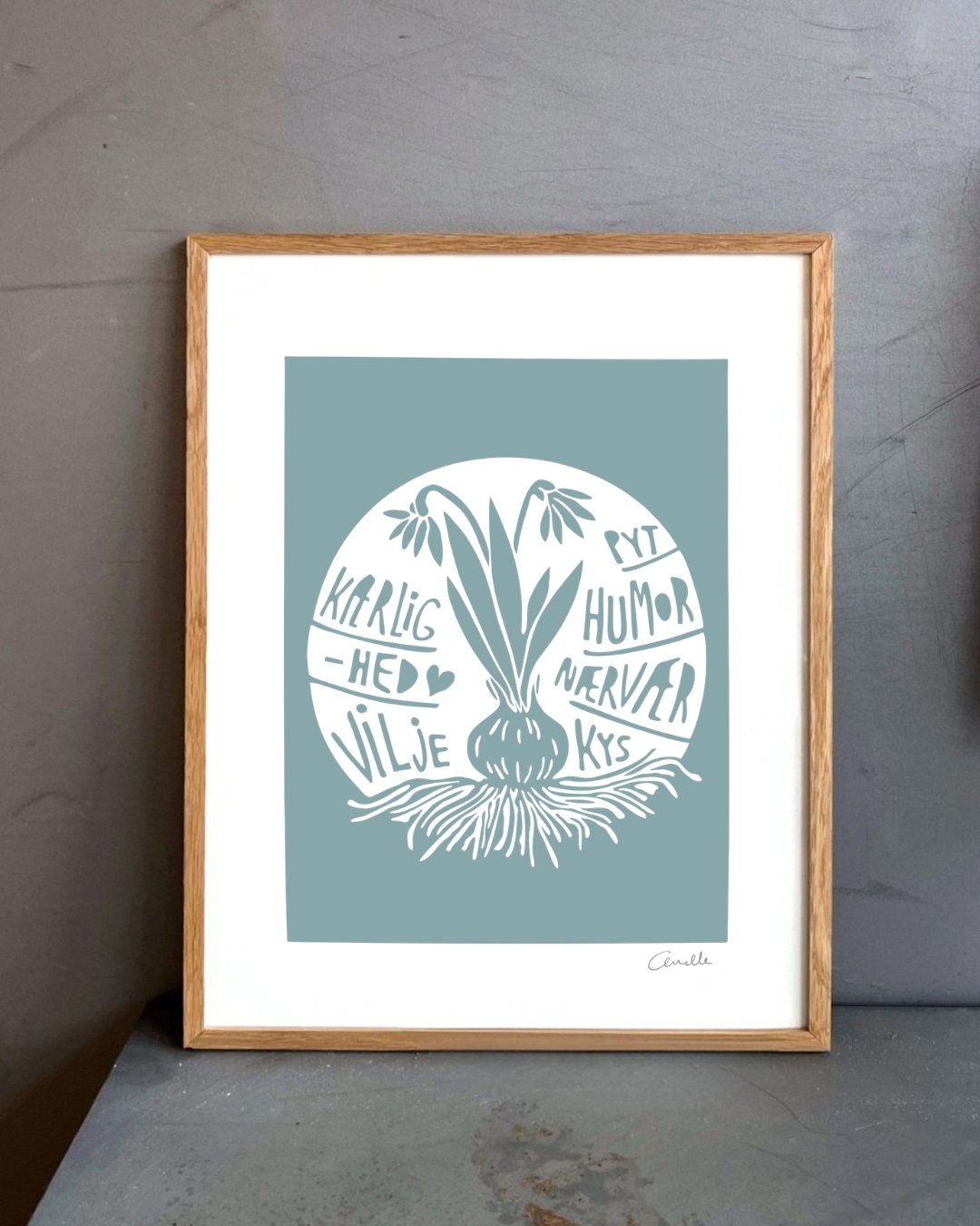 Blomsterløget - Kunstplakat