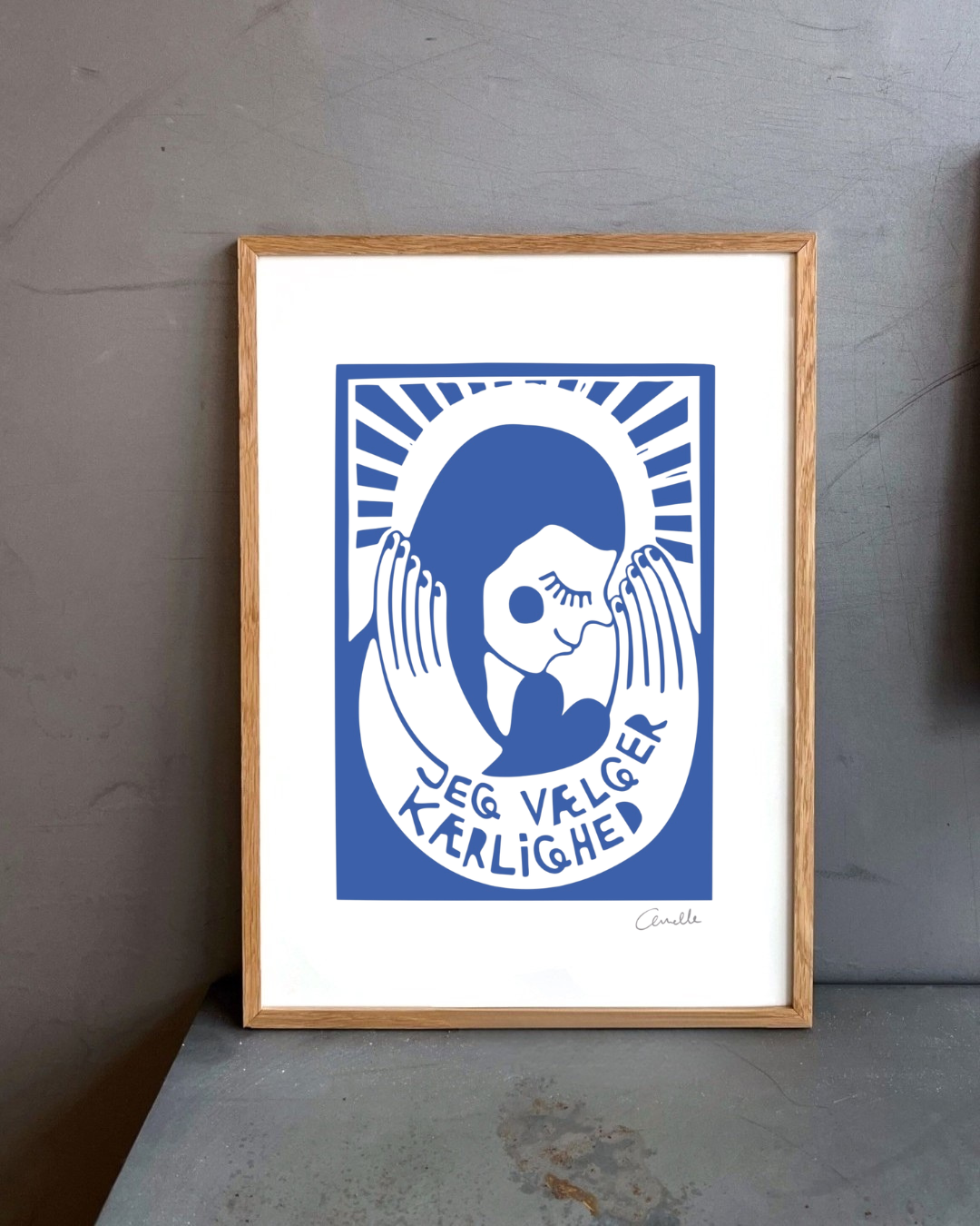 Jeg vælger kærlighed - Kunstplakat