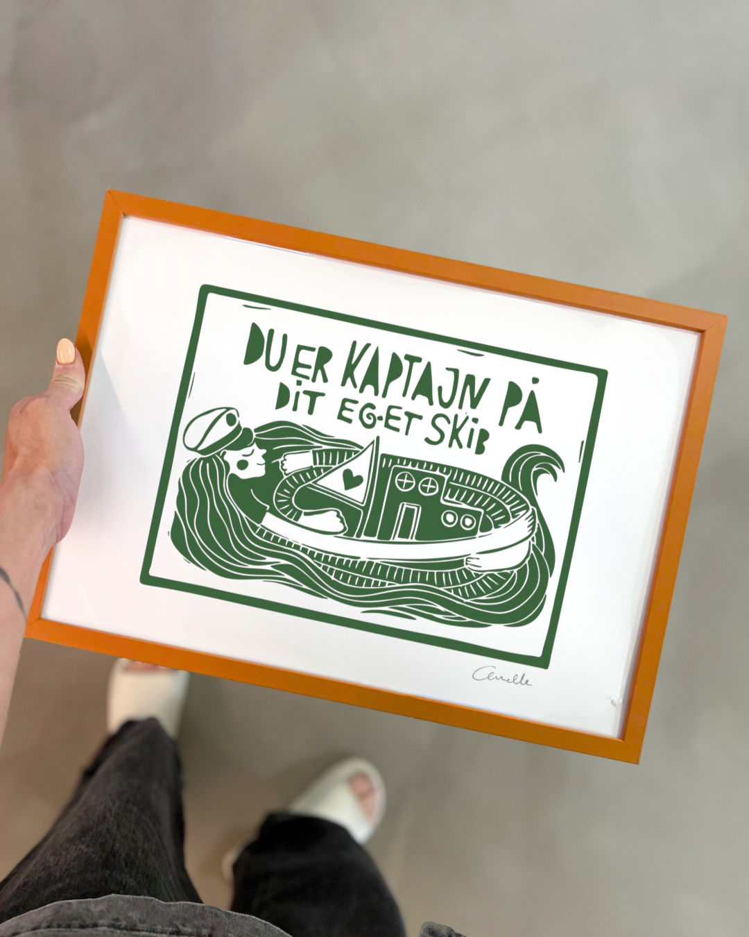 Kaptajn - Kunstplakat