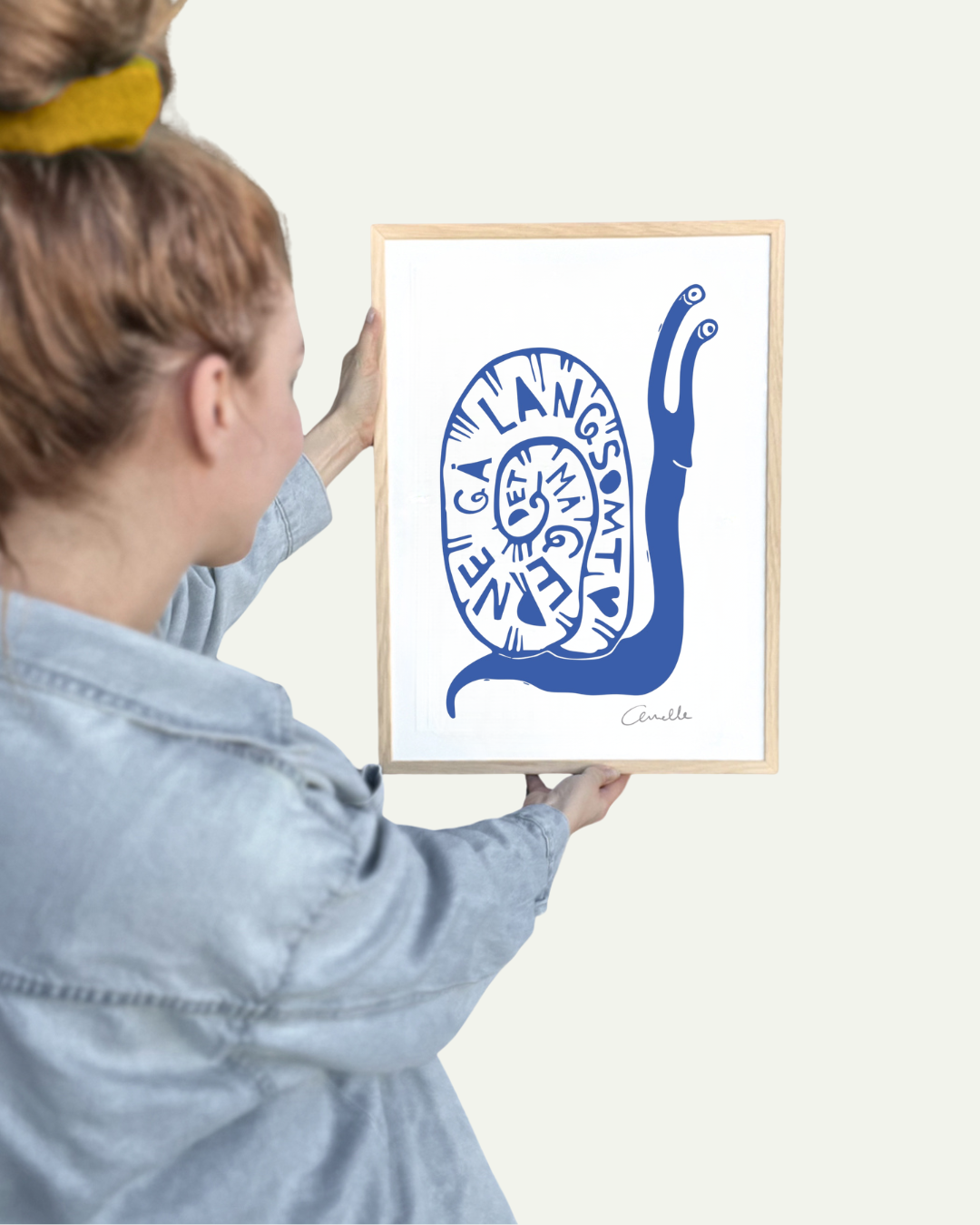 Det må gerne gå langsomt - Kunstplakat