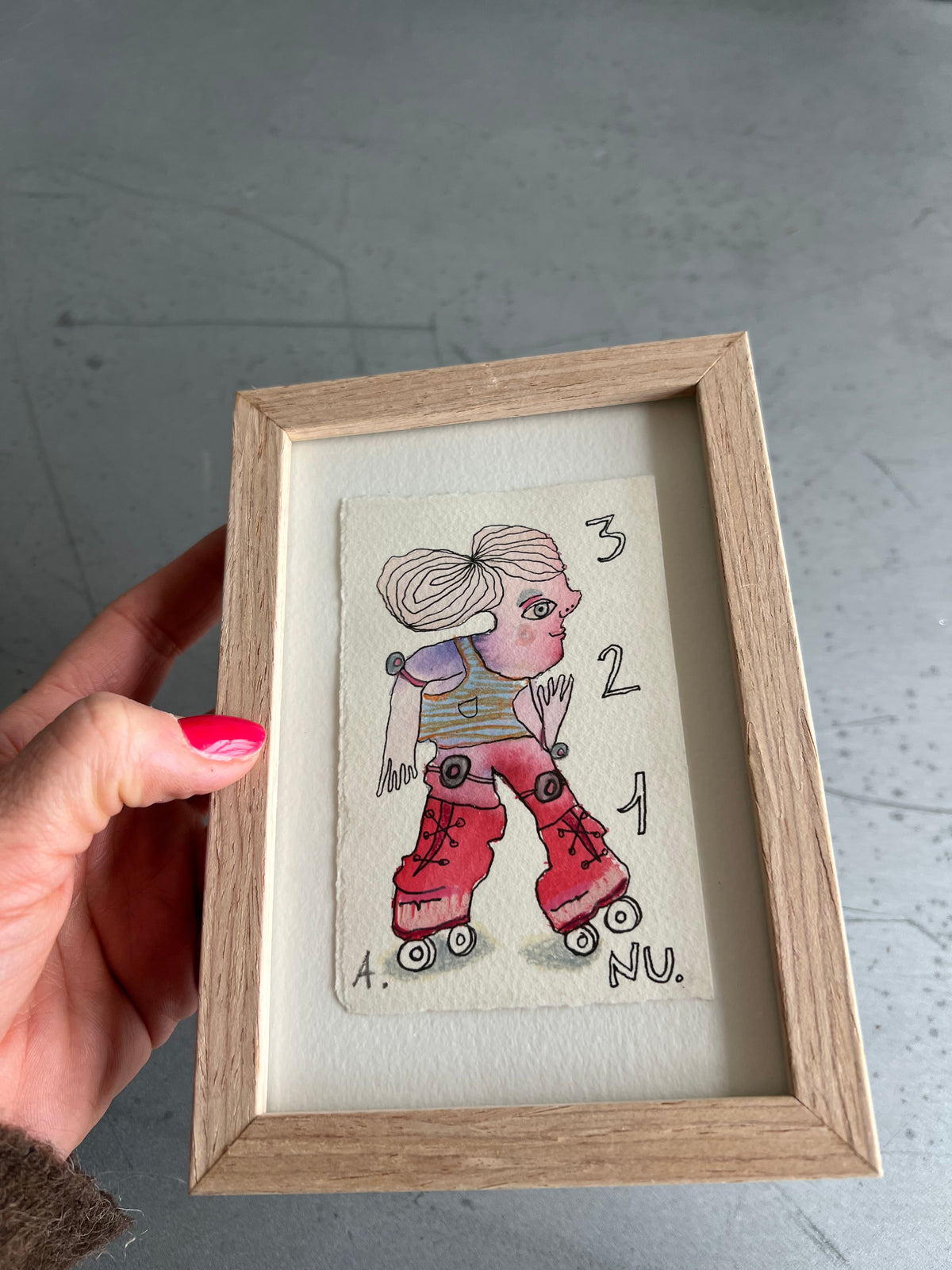 3, 2, 1.... NU | Originalt maleri | Anette Zimmerlund