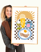 Æg på to måder - Kunstplakat