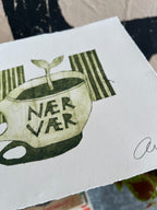 Håndlavet collografi | Nærværskop no. 3 | Anette Zimmerlund