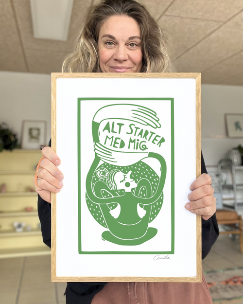 Alt starter med mig - Kunstplakat