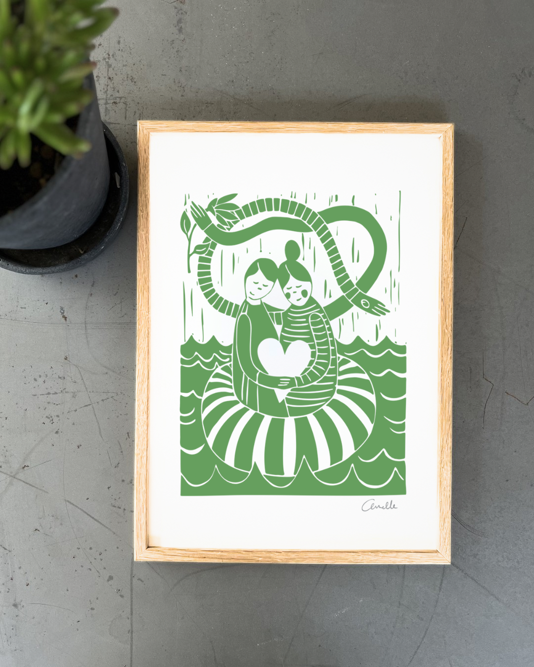 Dig og mig - Kunstplakat