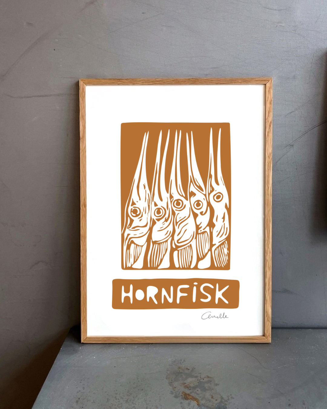 Hornfisk - Kunstplakat