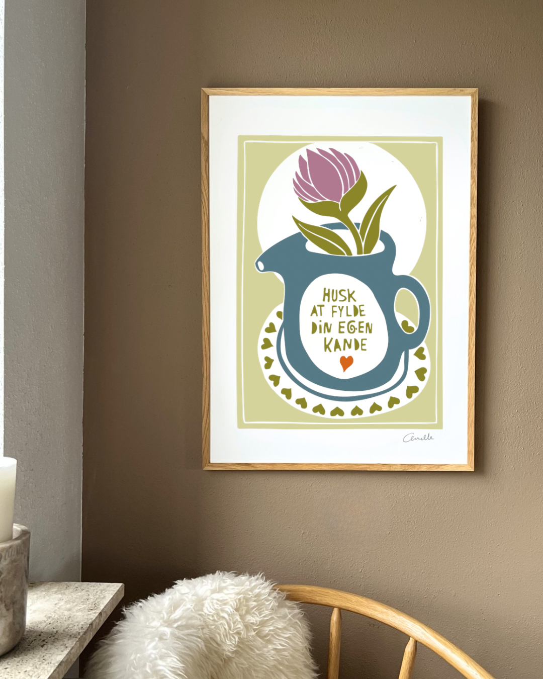 Din egen kande - Kunstplakat