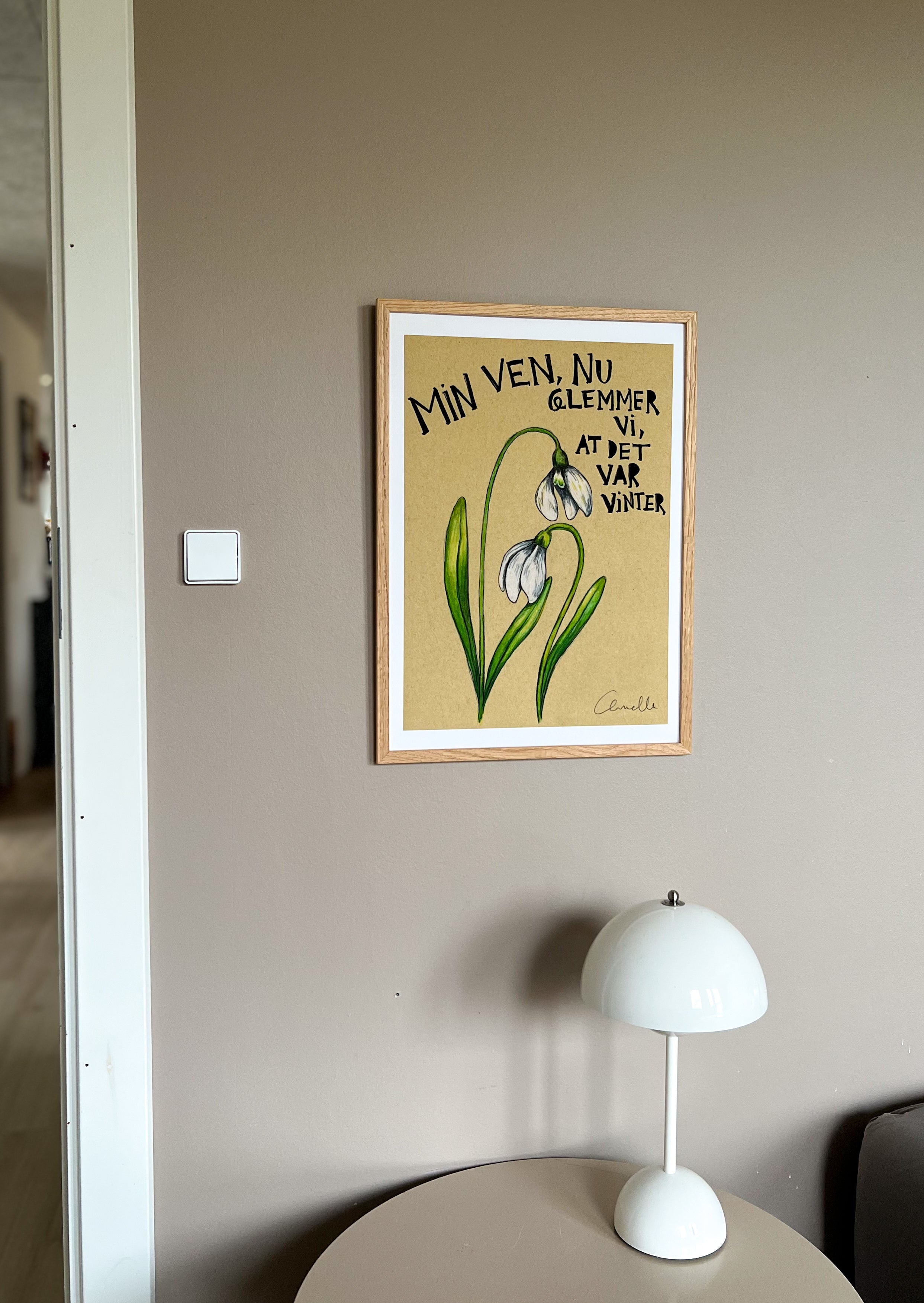 Min ven nu glemmer vi - Kunstplakat