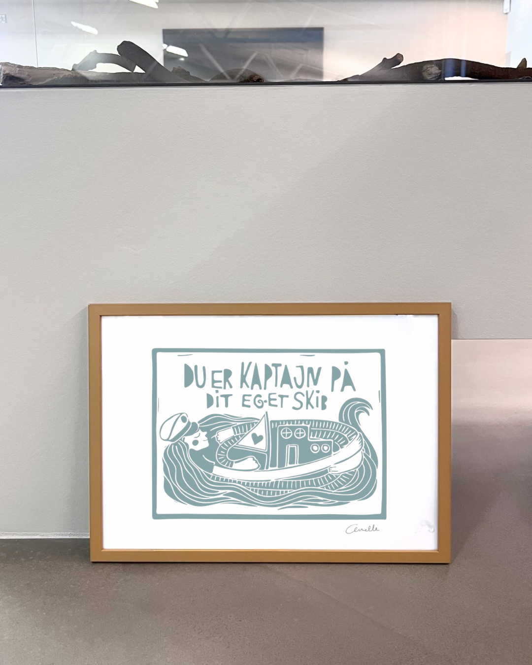 Kaptajn - Kunstplakat