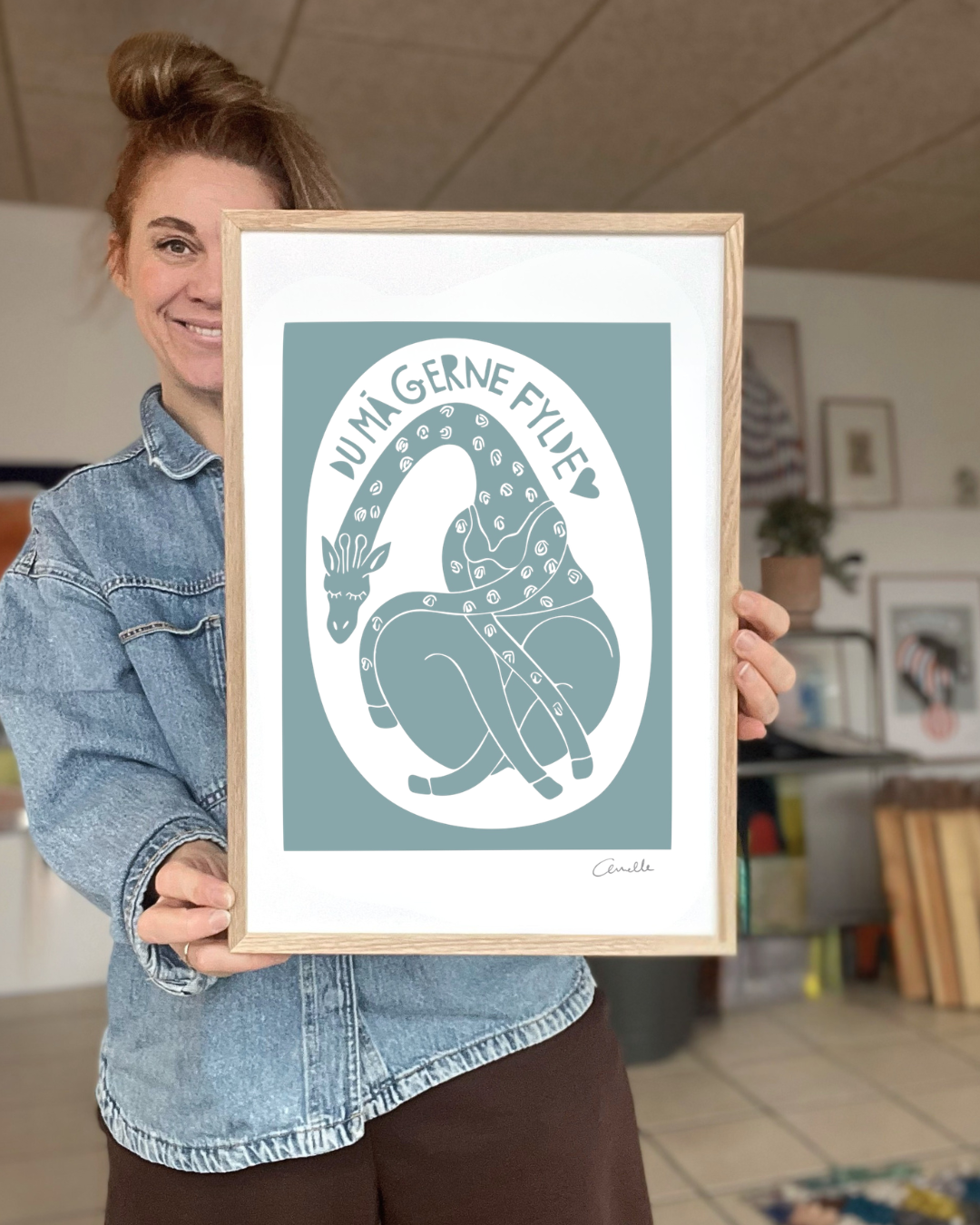 Du må gerne fylde - Kunstplakat