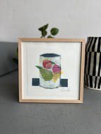 Indrammet collografi | Dåsefrugter | Anette Zimmerlund