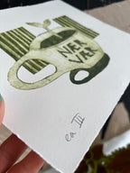 Håndlavet collografi | Nærværskop no. 3 | Anette Zimmerlund