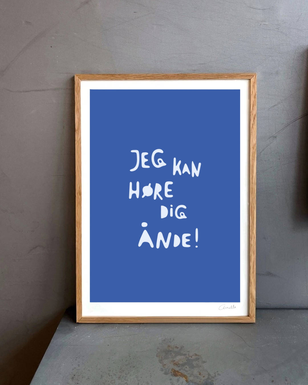 Jeg kan høre dig ånde! - Kunstplakat