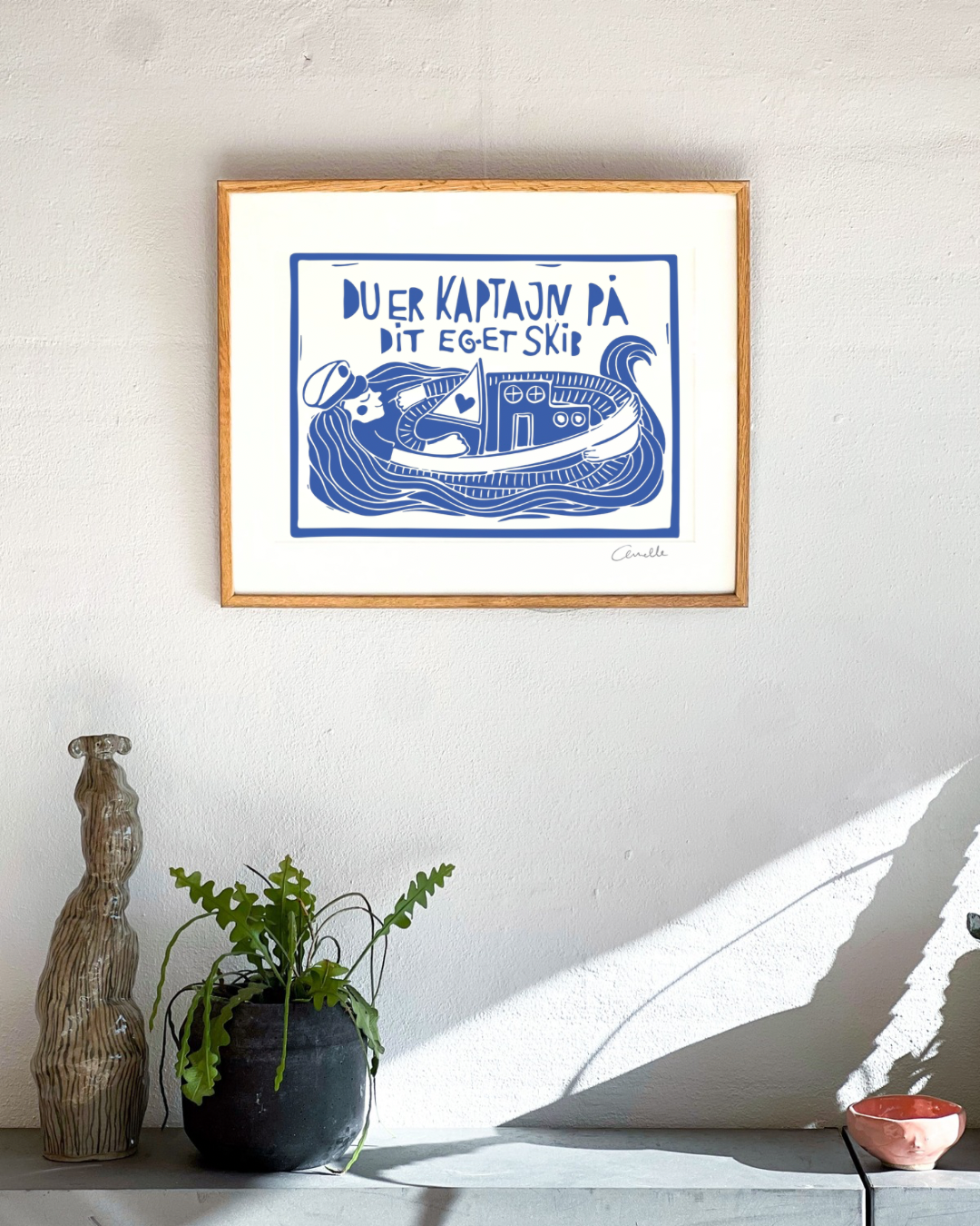 Kaptajn - Kunstplakat