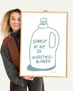 Vasketøjsbunken - Kunstplakat