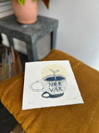 Håndlavet collografi | Nærvær no. 1 | Anette Zimmerlund
