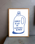Vasketøjsbunken - Kunstplakat