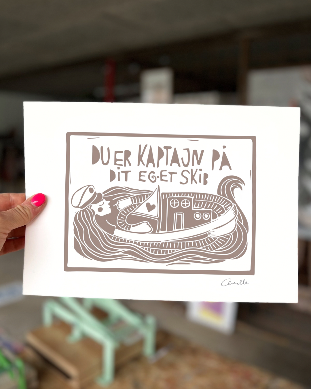 Kaptajn - Kunstplakat