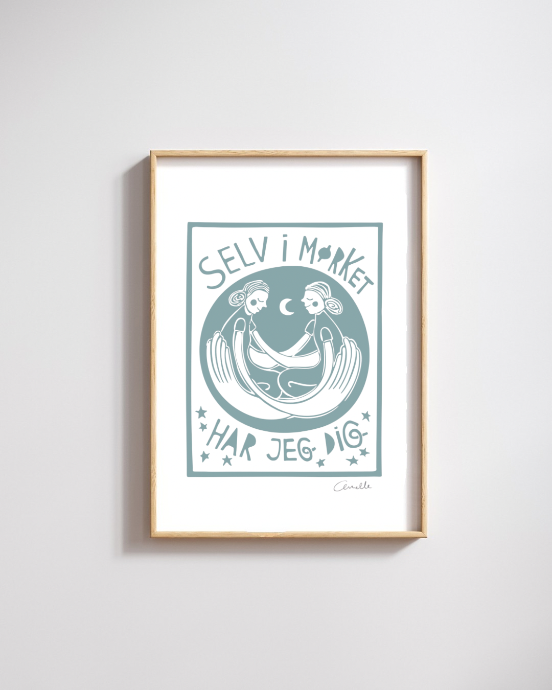 Selv i mørket - Kunstplakat