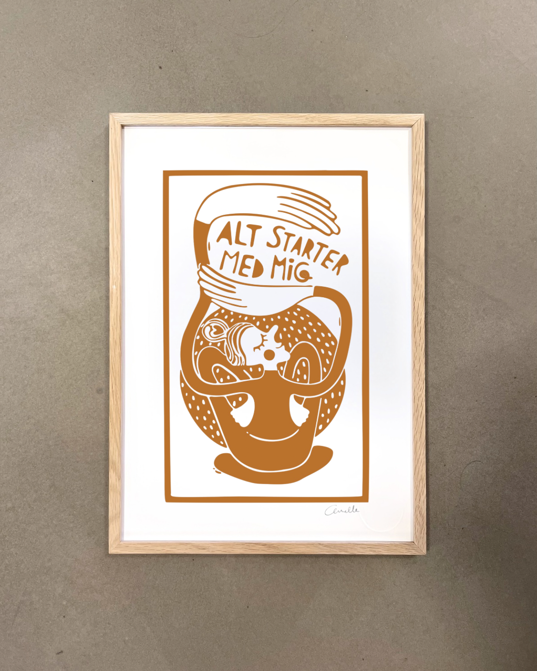 Alt starter med mig - Kunstplakat