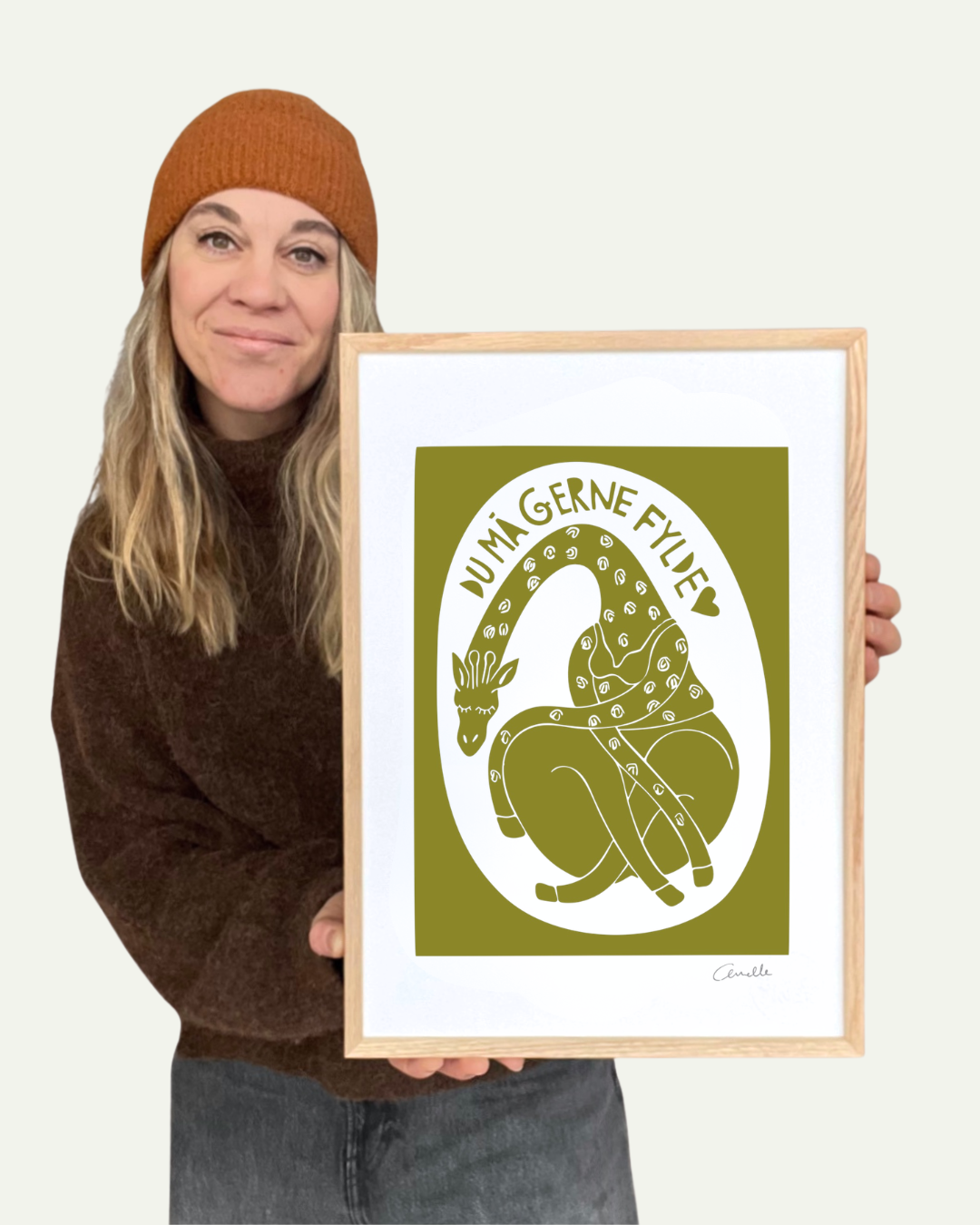 Du må gerne fylde - Kunstplakat