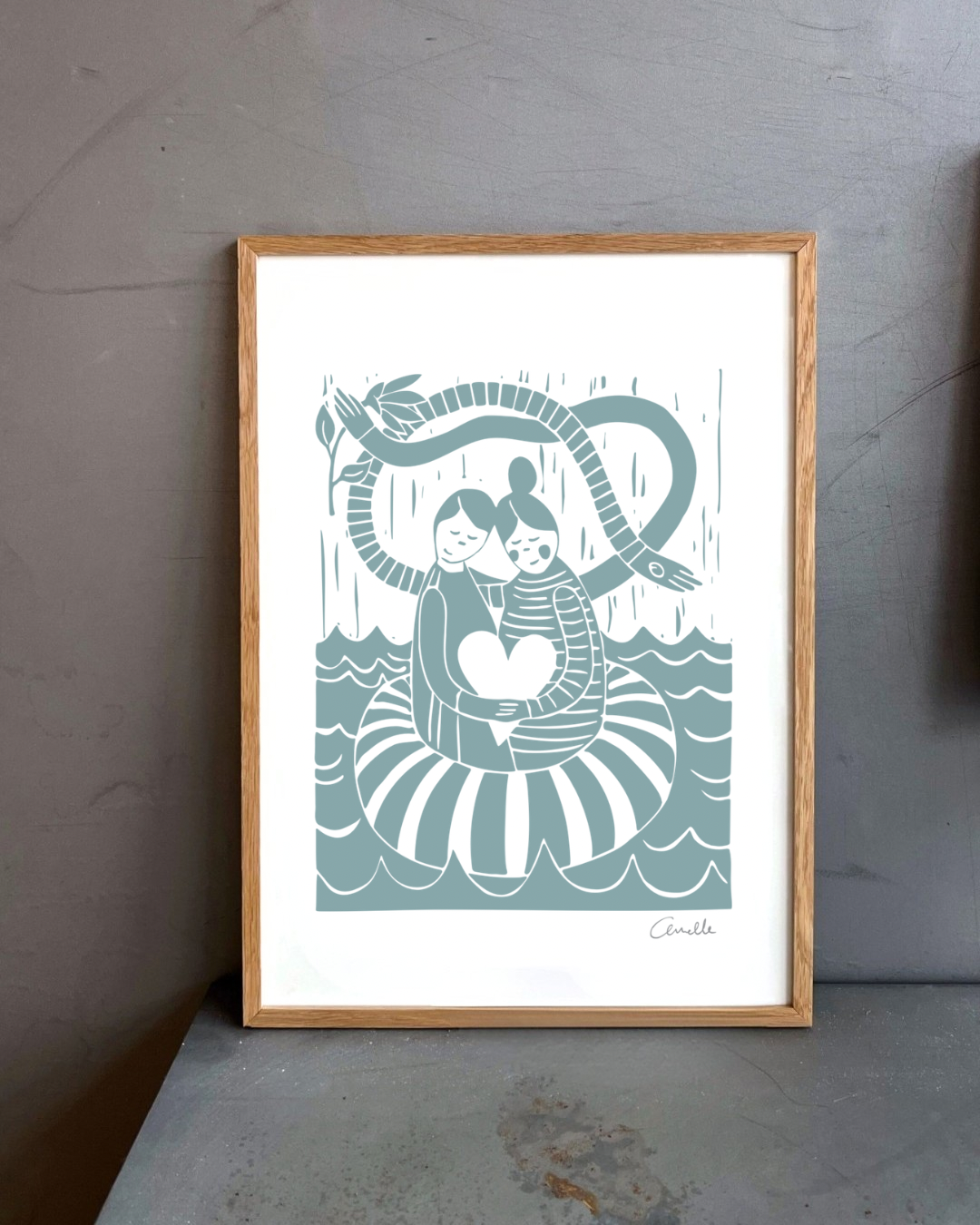 Dig og mig - Kunstplakat