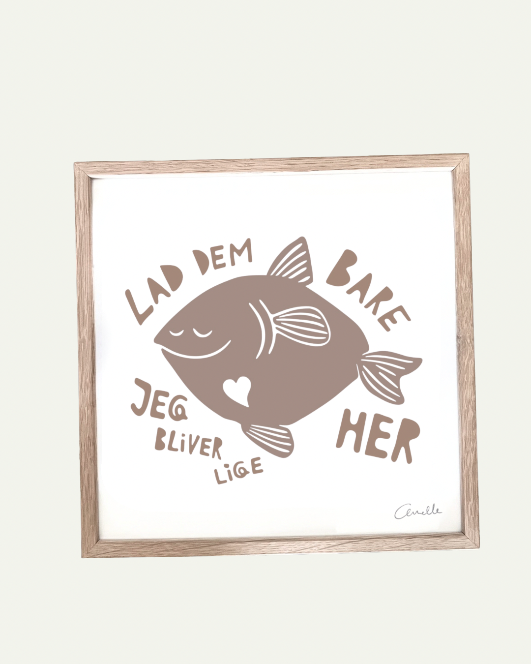 Lad dem bare - Kunstplakat