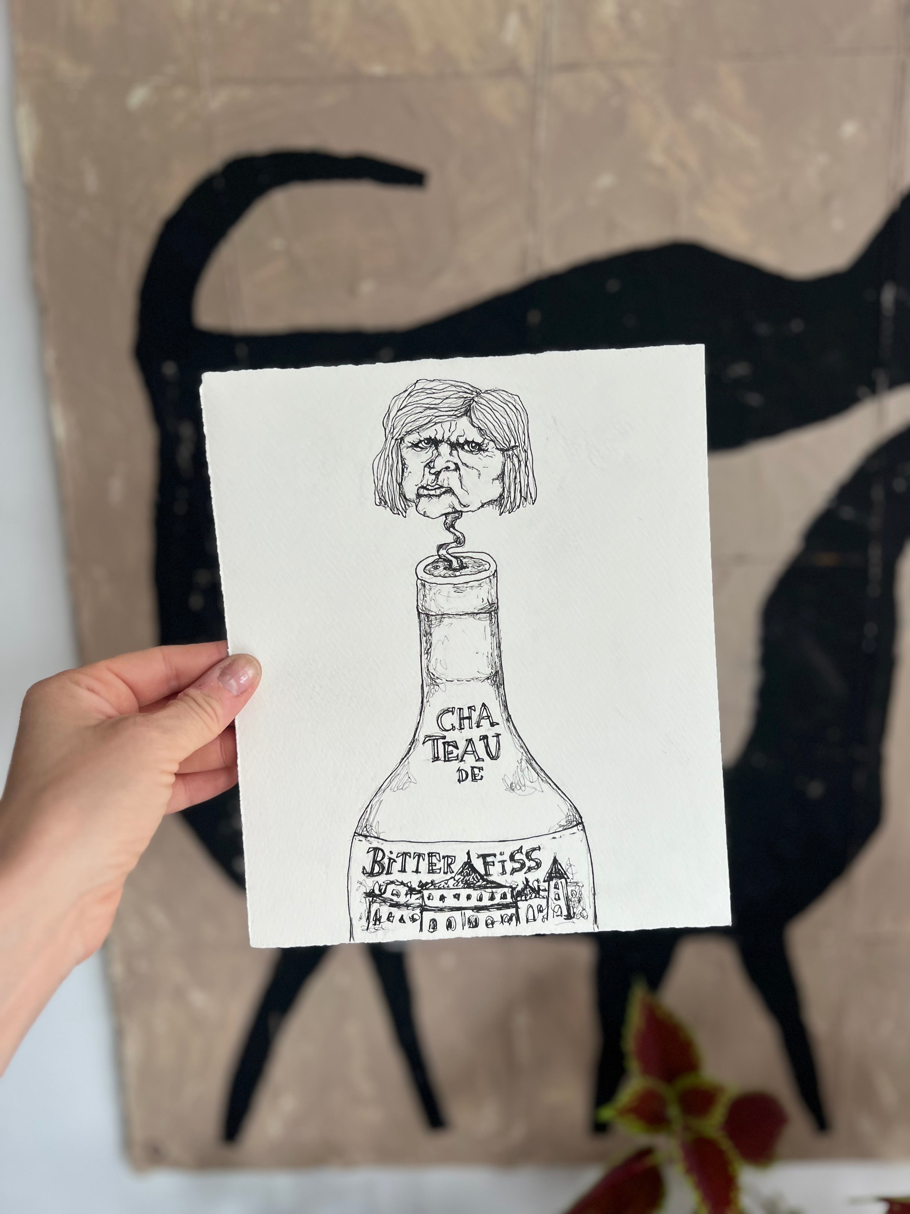 Original tegning | CHATEAU de Bitter Fiss | Anette Zimmerlund