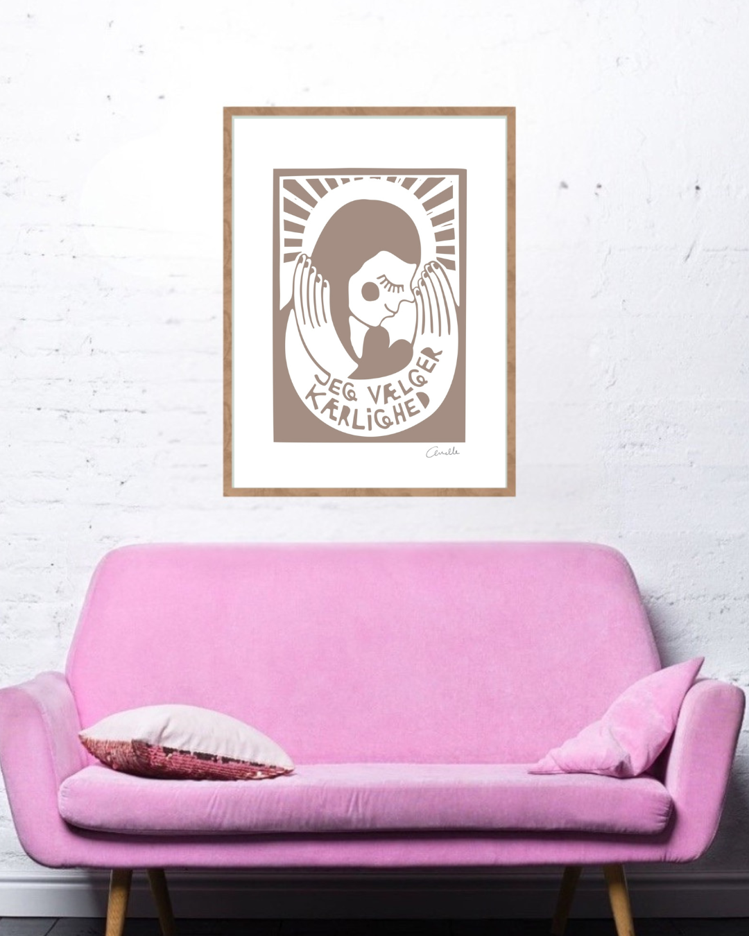 Jeg vælger kærlighed - Kunstplakat