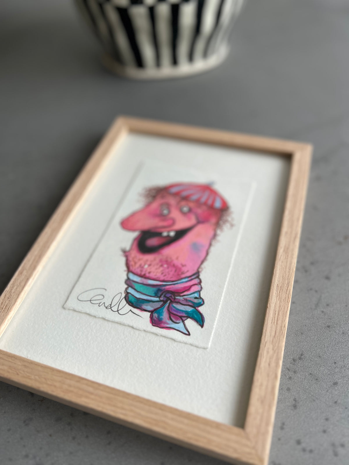 Indrammet maleri | Bonjour Amour | Anette Zimmerlund