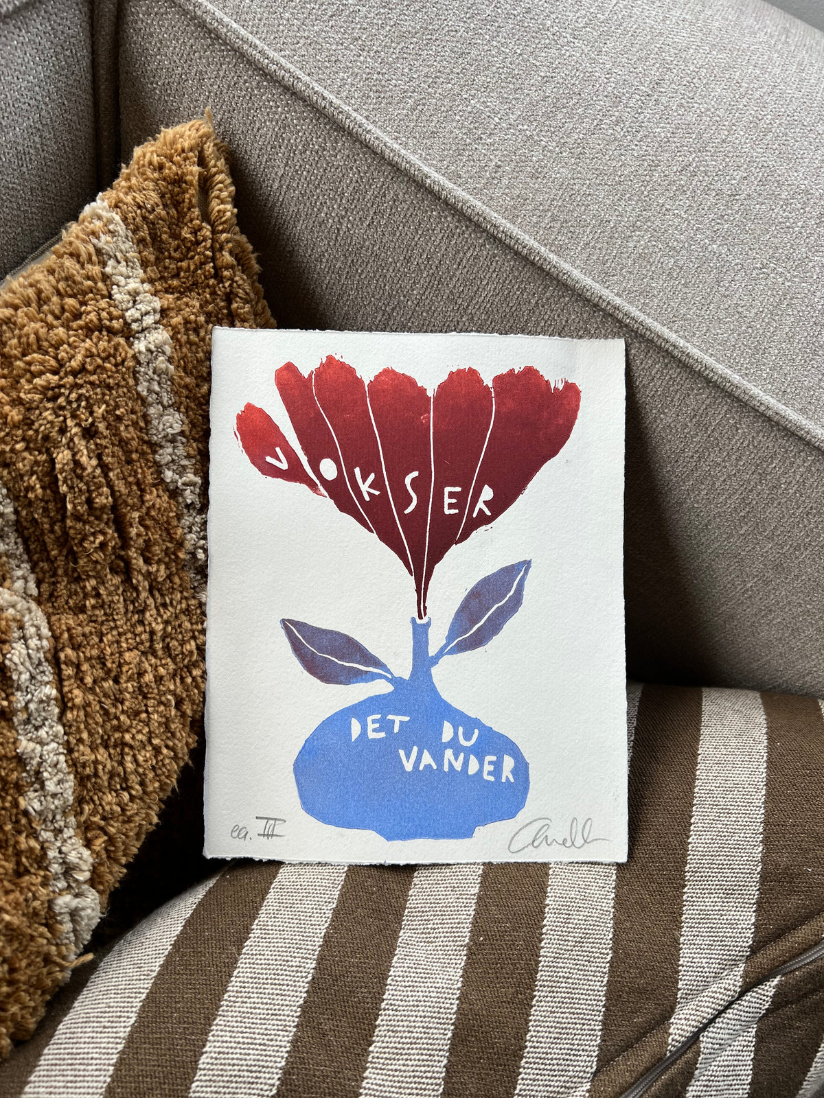 Linoleumstryk | Det, du vander, vokser | ea. 3 (Prøvetryk)