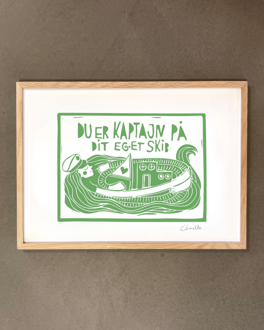 Kaptajn - Kunstplakat