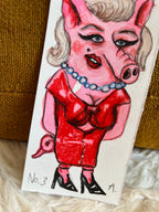 Originalt maleri | Pig-i-lyn Monroe | Anette Zimmerlund
