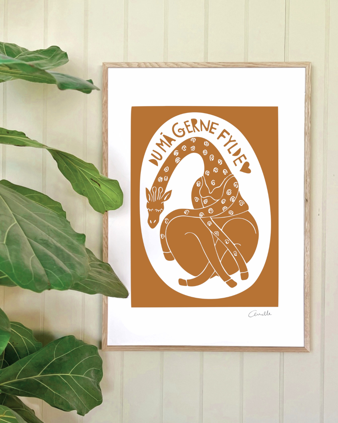 Du må gerne fylde - Kunstplakat