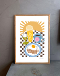 Æg på to måder - Kunstplakat