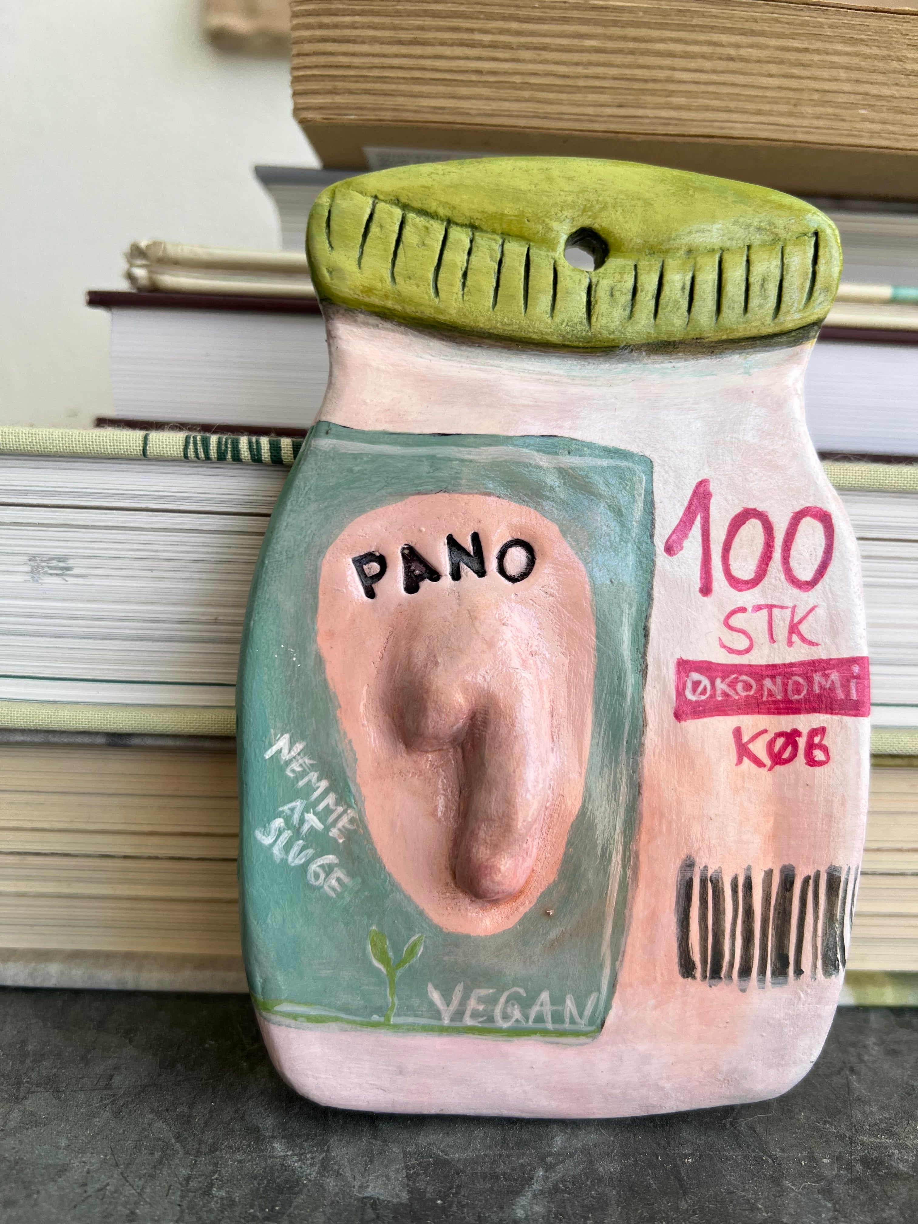 Håndlavet vægophæng i keramik | Panodiller-glas | Zimmerlund Kunst