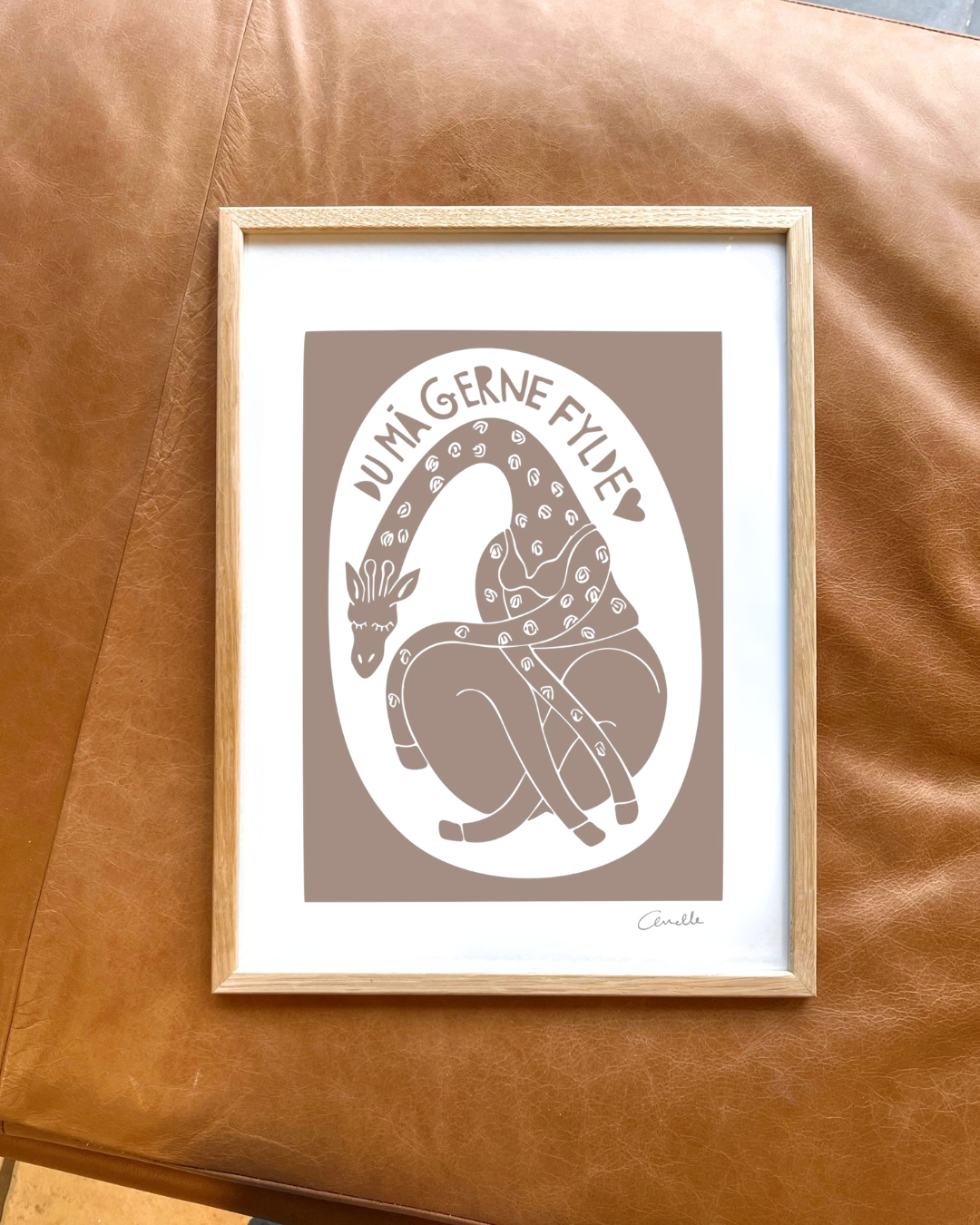 Du må gerne fylde - Kunstplakat