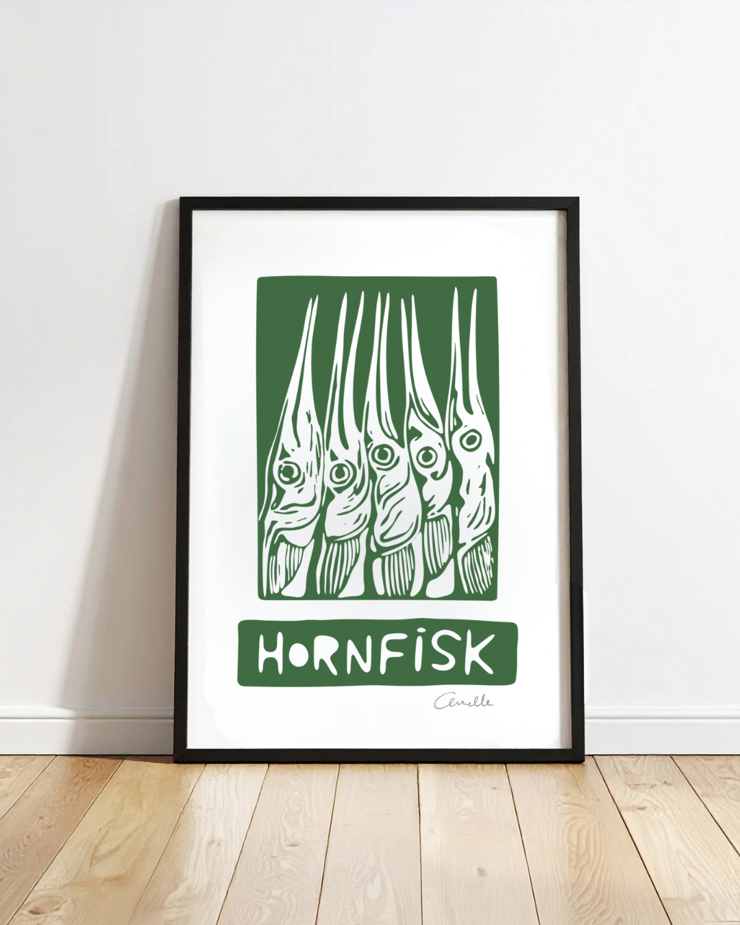 Hornfisk - Kunstplakat